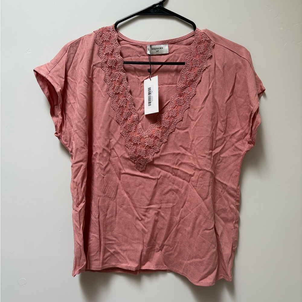 Apt. 9 Women's Rose V-Neck Lace Blouse